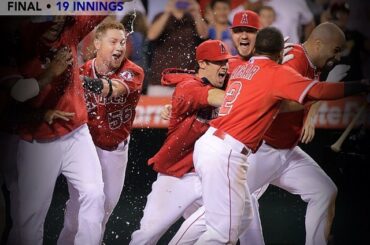 6 heures et 31 minutes plus tard, les @Angels rentrent chez eux #WALKOFF, gagnants ....