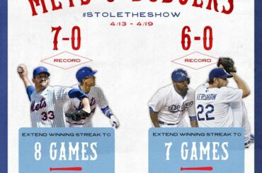 @Mets et @Dodgers #StoleTheShow la semaine dernière ....