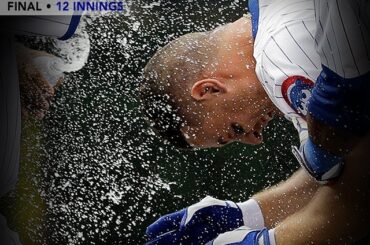 @Cubs gagne! Les louveteaux gagnent! Et Anthony Rizzo est un héros #walkoff ....