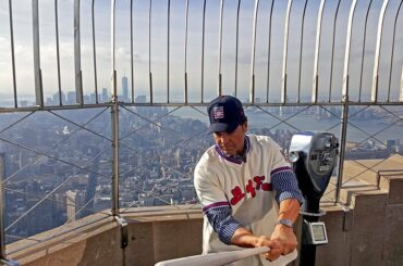 @baseballhall electee @ mikepiazza31 montre son swing #HOF au @empirestat ...