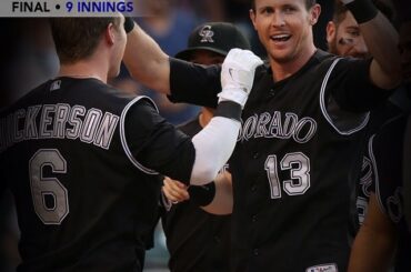 Drew Stubbs a dominé le 9e rang sur 5 points des @Rockies avec un smash à 3 points #WALKOFF ....