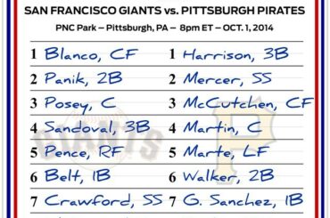 Moins de 4 heures. @sfgiants. @pittsburghpirates. Une place dans le #NLDS est un ...