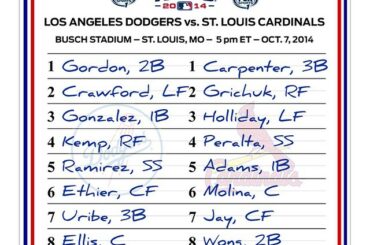 Les @Dodgers placent leurs espoirs sur les épaules de Clayton Kershaw; @Les cardinaux cherchent # ...