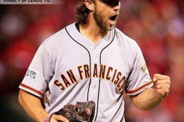 #MadBum fait tourner une gemme, @sfgiants dérobe le premier match des #NLCS sur la route ....