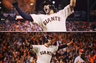 Deux swings ont tout changé pour les @sfgiants la nuit dernière. Les célébrations étaient ...