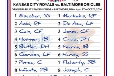 @kcroyals cherche à prendre le commandement 2-0 #ALCS alors que @baltimoreorioles cherche à l'envoyer à ...