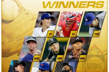 Vos lauréats du Prix #GoldGlove de la Ligue nationale ....