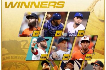 Vos gagnants de la ligue américaine #GoldGlove Award ....