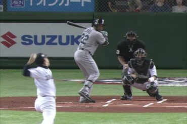 Takahiro Norimoto n'était pas intimidé par ces chauves-souris de la ligue majeure. #JapanSeries ...