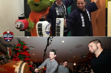 Les joueurs ont été dans la culture japonaise toute la semaine. Plus tôt aujourd'hui: Kabuki ...