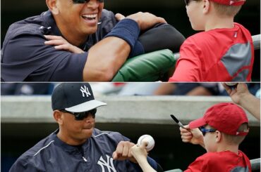 Obtenir un coup de poing et un autographe de A-Rod. #Entraînement de printemps...