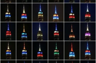 Le @EMPIRESTATEBLDG sait qu'il s'agit de #OpeningDay et a célébré chaque club ....