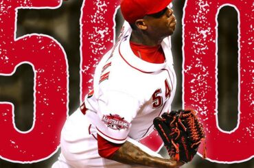 Aroldis Chapman (292 IP) est le plus rapide (500 Ko) dans l’historique de @MLB. Craig Kimbrel a fait ...