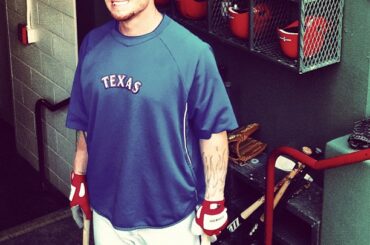 Josh Hamilton est tout sourire pour le jeu #wildcard. #postseason #Rangers ...