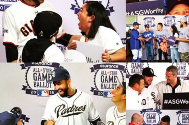 Photobomb Grand Slam! Ces fans ont eu une surprise de certaines stars de #ASGWorthy. Watc ...