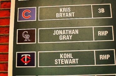 Top 5 des joueurs pris dans #mlbdraft. Le brouillon continue MAINTENANT sur MLB.com ....