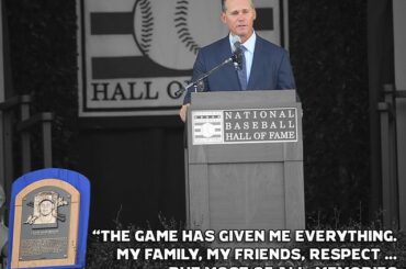 Beaucoup de hits, beaucoup de remerciements. Bien fait, Craig Biggio. #HOFWKND ...
