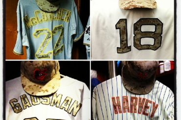Échantillonnage des uniformes de camouflage portés sur @MLB le #MemorialDay ....