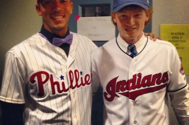 J.P. Crawford et Clint Frazier dans les coulisses de #mlbdraft ....