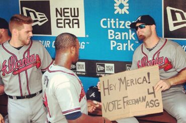 Mise à jour #FinalVote: Freeman en tête à NL, Delabar en tête à AL. MLB.com/vote ...