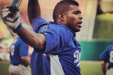 Yasiel Puig se détend. #NLCS ...