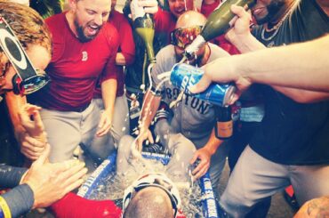 Prendre un bain. #redsox #postseason ...