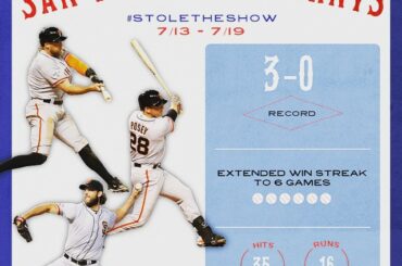 Les trois grands des @SFGiants savent quelle heure il est. #StoleTheShow ...