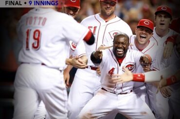 Joey Votto a fourni à @redsbaseball un souffle #walkoff ....