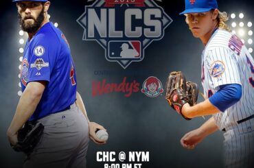 Jake Arrieta. @nsyndergaard. Il y aura de la chaleur. Le jeu 2 de #NLCS commence dans UNE HEURE ...