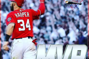 @Nationals OF @ bharper3407 est votre unanime BBWAA NL #MVP. Le 4ème plus jeune pla ...