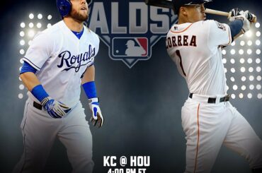 Dans ONE HEURE, @kcroyals & @astrosbaseball se battent pour #ALDS en tête sur @MLBNetwork. # ...