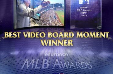 Le prix @esurance MLB du meilleur moment sur le plateau vidéo va aux @dodgers et aux ...