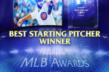 Le prix @surance MLB du meilleur lanceur revient à Jake Arrieta. #AwardWo ...