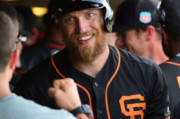 Hunter Pence sourit. #Entraînement de printemps...