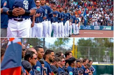 @astrosbaseball, @padres reste ferme pendant les hymnes nationaux #MexicoCitySeries ...