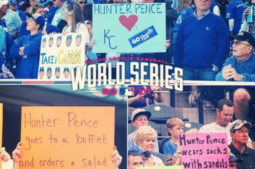Les fans de @kcroyals ont déjà le #HunterPenceSigns vers le bas ....