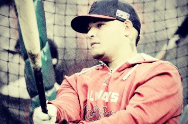 Ce regard. Yadi est prêt. #NLCS ...