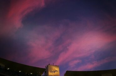 Quel ciel #dodgers ...