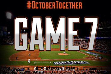 Tout se résume à ceci. Appuyez deux fois si vous avez les @sfgiants. # Game7 ...