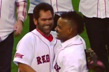 Johnny Damon récupère Manny après toutes ces années. #redsox ...