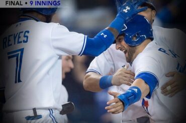 Les @BlueJays remportent leur 9e victoire consécutive, cette fois de façon #walkoff ....