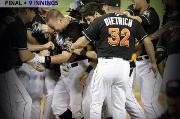 Rassemblez les troupes! @Marlins marque 4 points au 9ème et rentre à la maison les gagnants des défilés #walkoff ....
