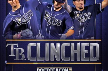 #RaysUP!

Tampa Bay a #CLINCHED et ils se dirigent vers les séries éliminatoires. ...