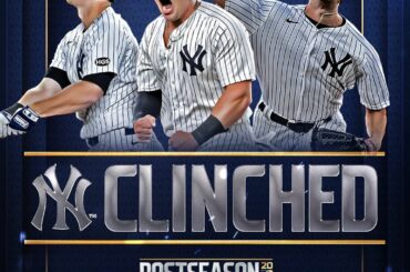 Pour la 4e saison consécutive, les Yankees sont en séries éliminatoires. #CLINCHED ...