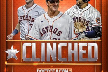 Pour la 4e saison consécutive, les Astros sont en séries éliminatoires. #CLINCHED ...