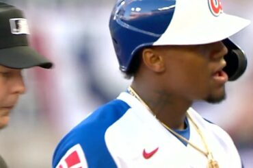 Vitesse et puissance.  Quel début pour #SundayNightBaseball ....