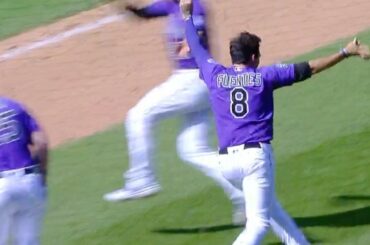 Il s'agit d'une NEUVIÈME victoire de #walkoff en tête de la MLB pour les @Rockies !...