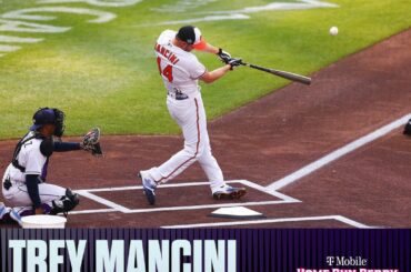 @TreyMancini élimine Matt Olson pour passer au deuxième tour.  #HRDerby...