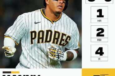 Une ouverture magistrale à domicile pour Manny Machado....