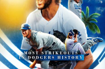 La légende grandit.  ⠀⠀⠀⠀⠀⠀⠀⠀⠀ Avec son 2 697e K, Clayton Kershaw est désormais le @Dodg...